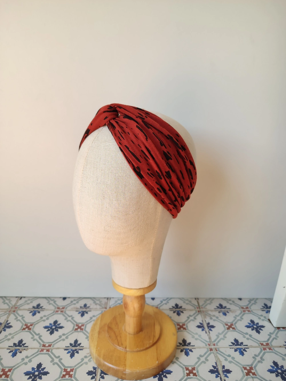 Turbante gorria marraduna