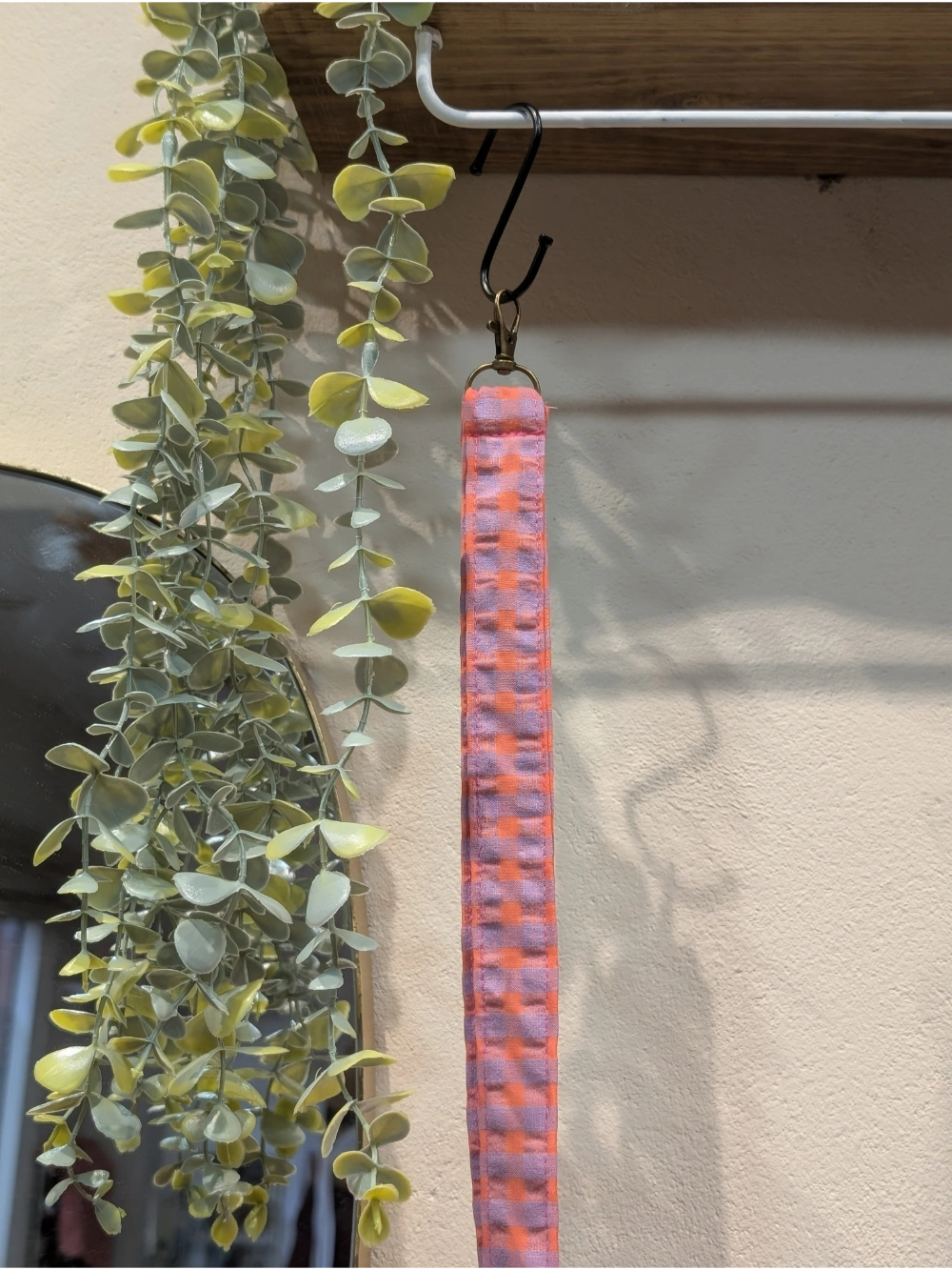 Giltzetako vichy naranja lila