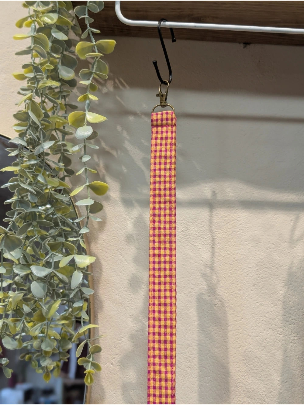 Giltzetako vichy fuksia horia