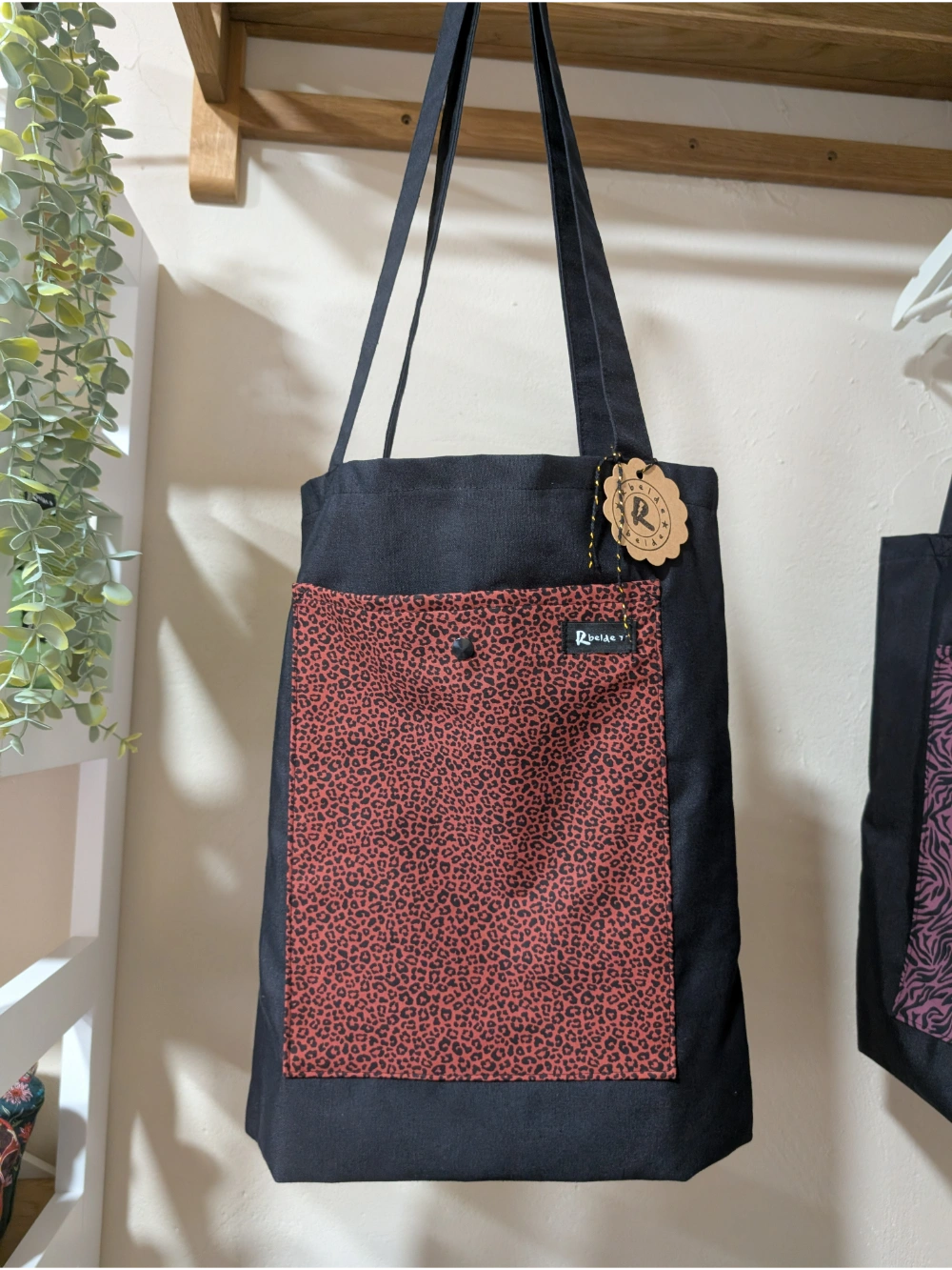 Tote leopardo teja