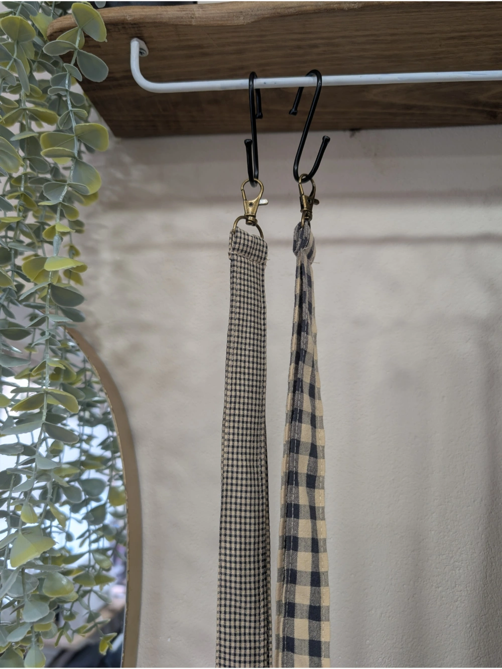 Giltzetako vichy beix beltza