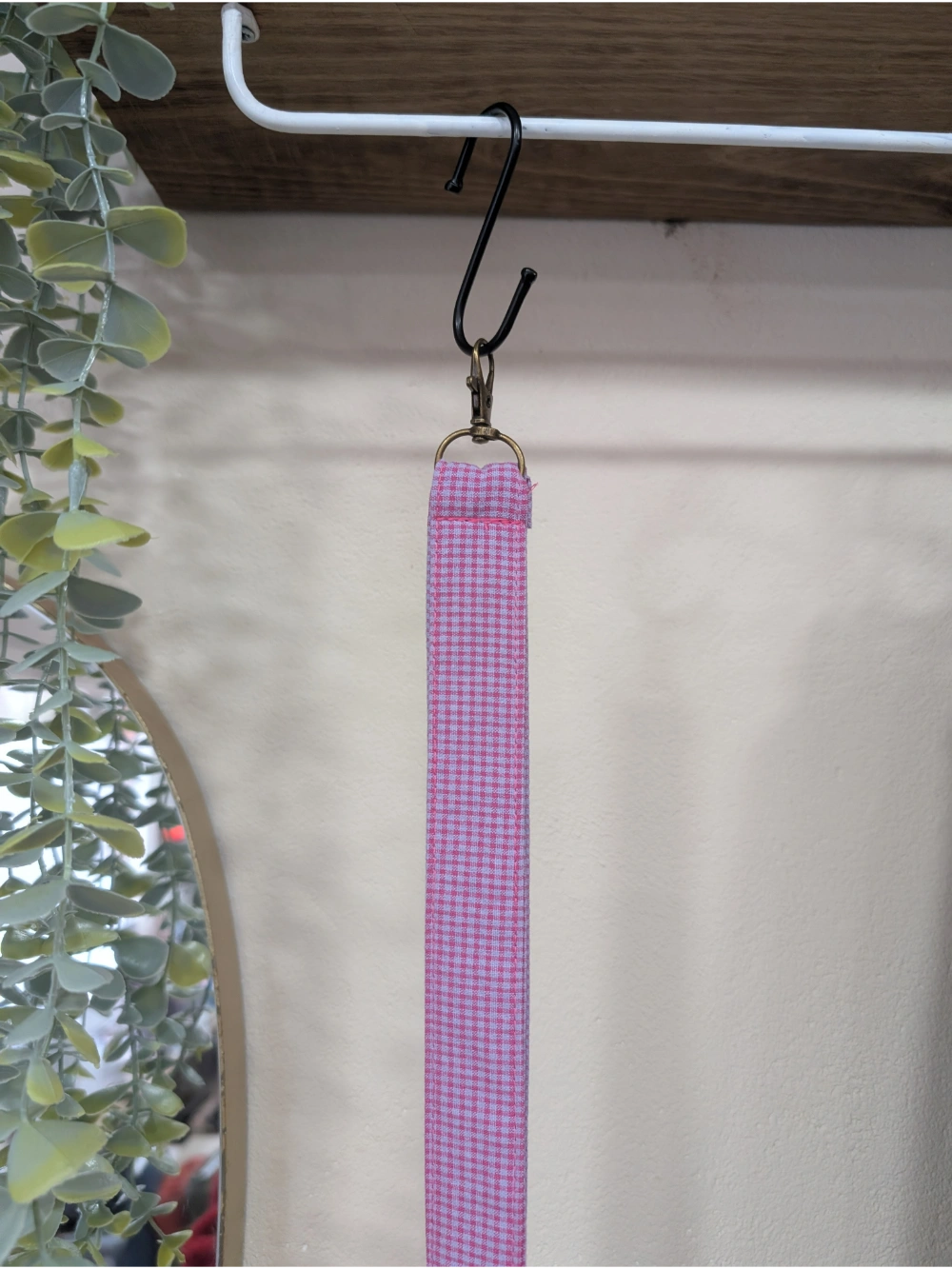 Giltzetako vichy fuksia lila