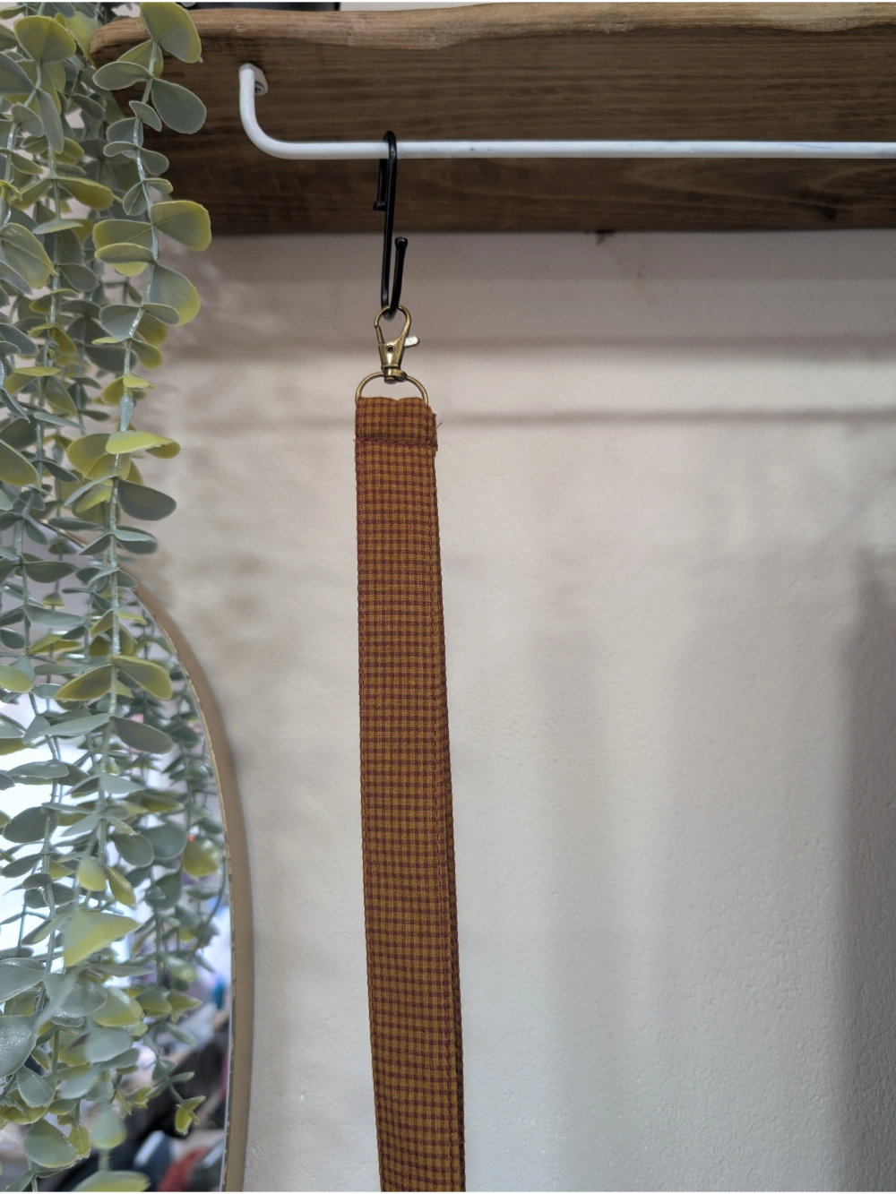 Giltzetako vichy mostaza marroia