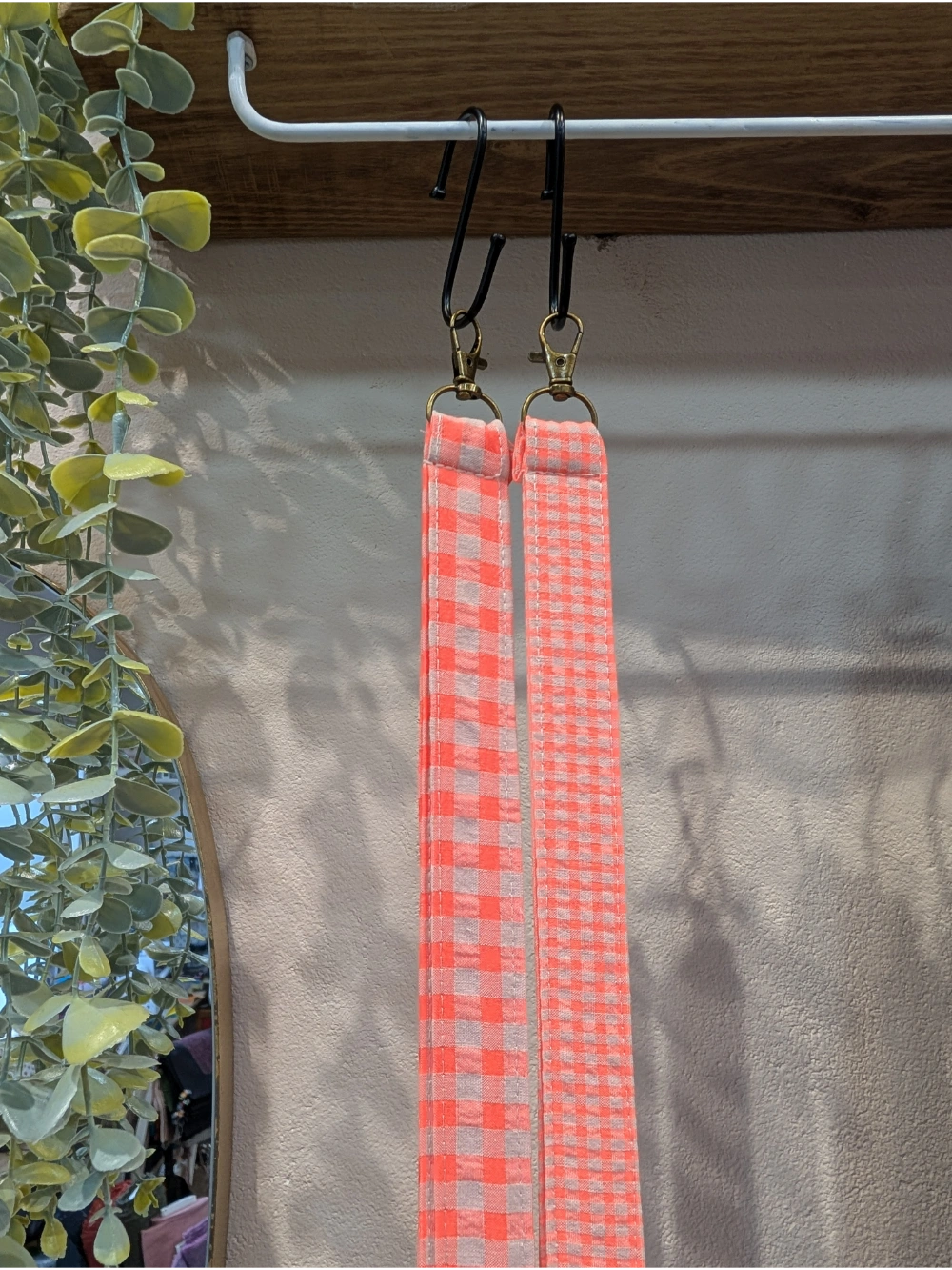 Giltzetako vichy fluor naranja