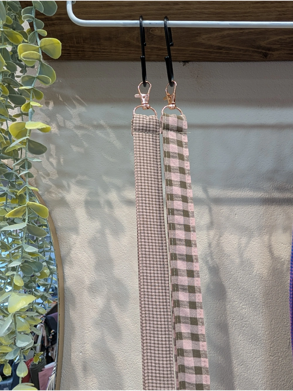 Giltzetako vichy arroxa palo kaki