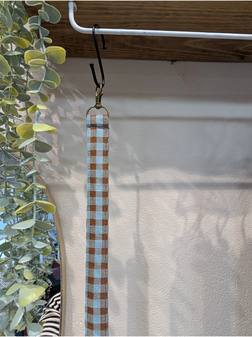 Giltzetako vichy turkesa marroia