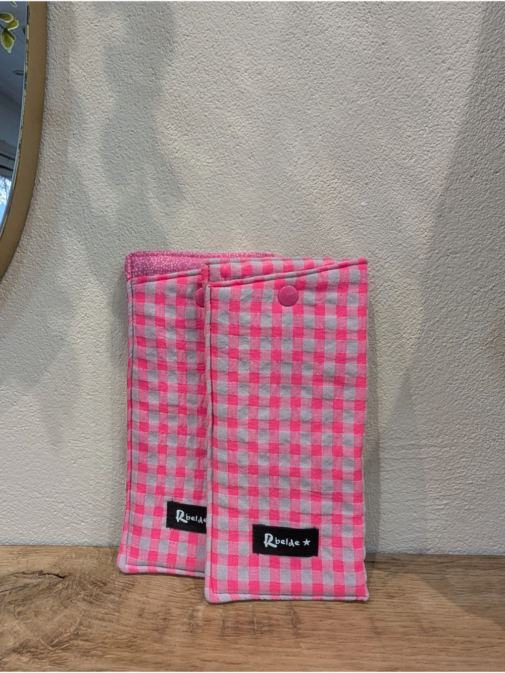 Betaurreko zorroa vichy arroxa fluor