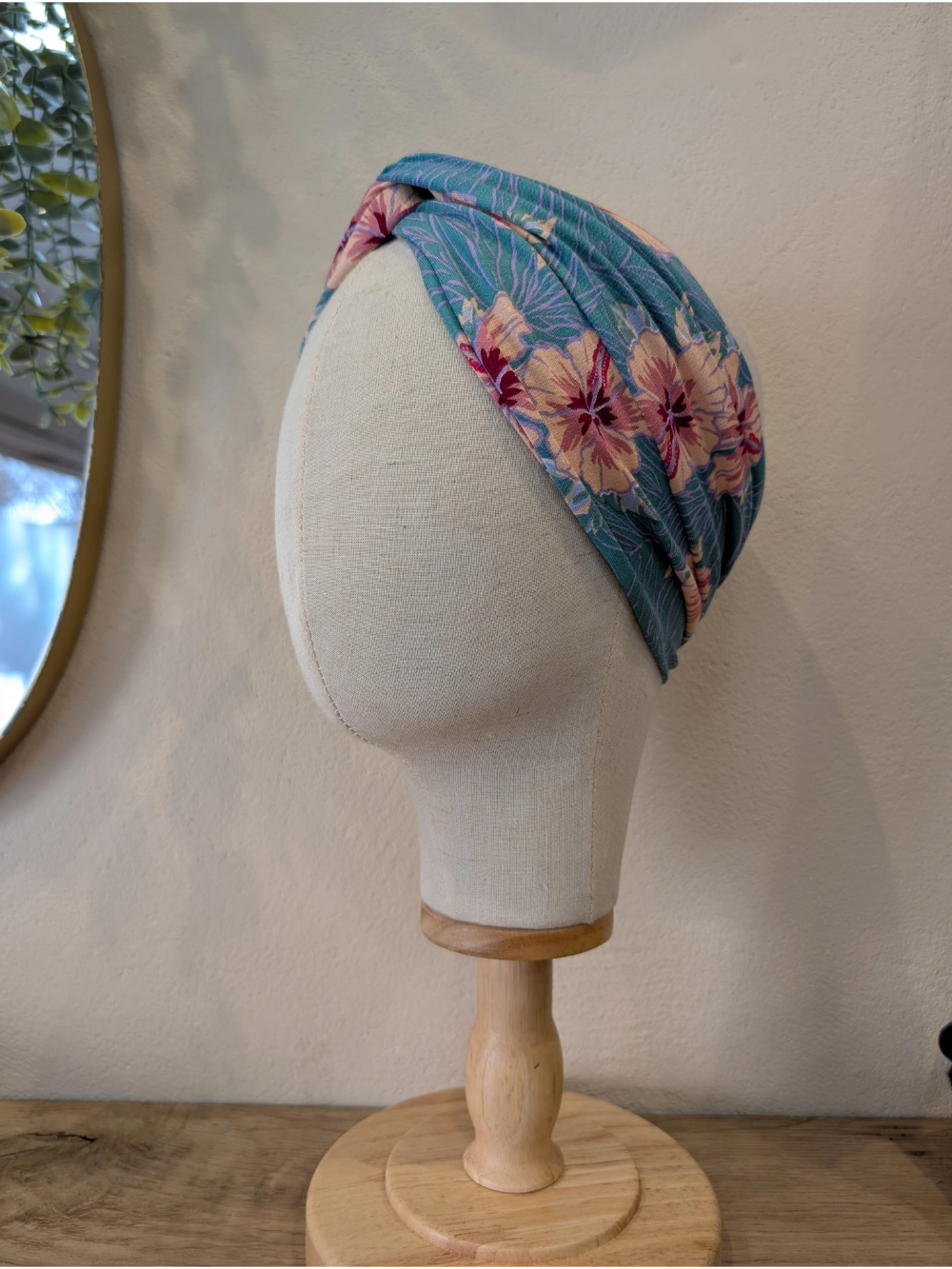 Turbante turkesa loreduna