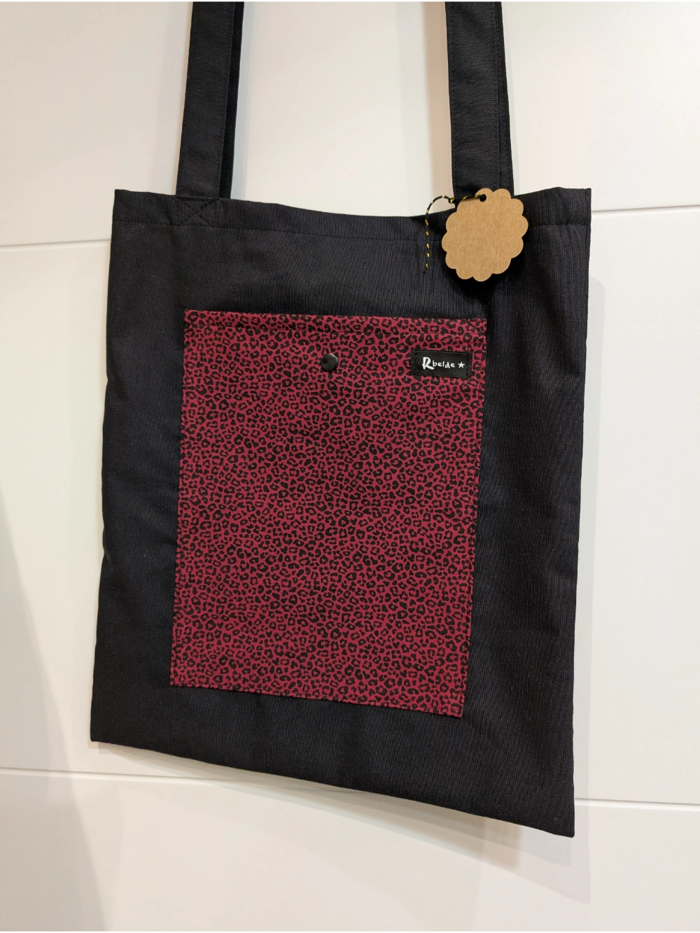 Tote leopardo fuksia