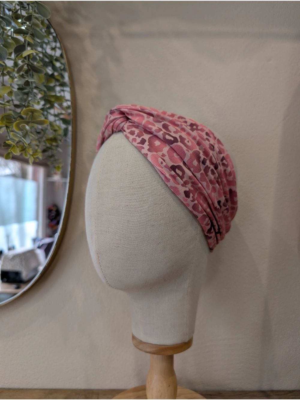 Turbante leopardo arroxa