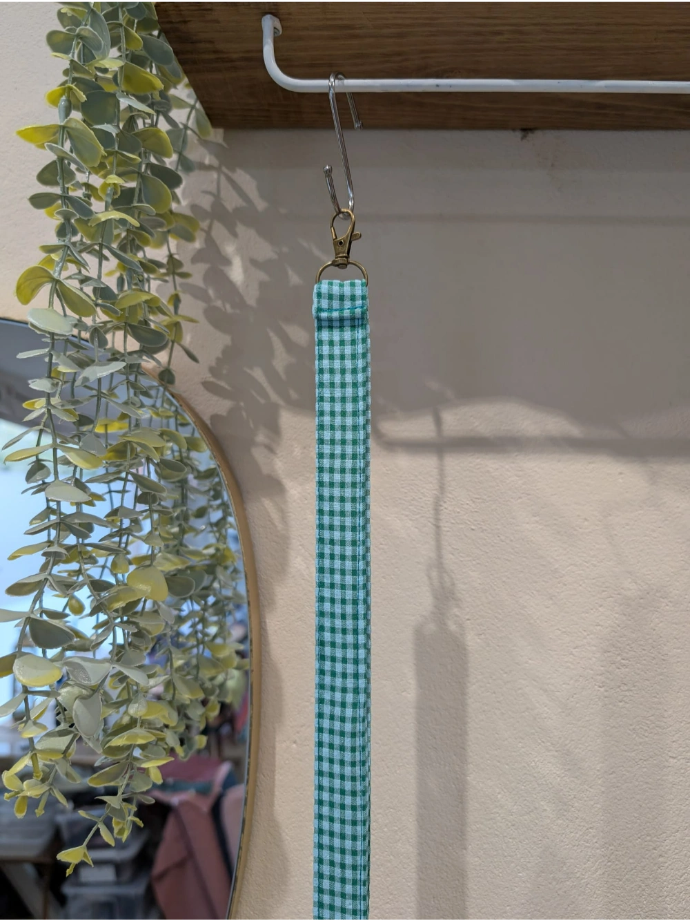 Giltzetako vichy turkesa berdea