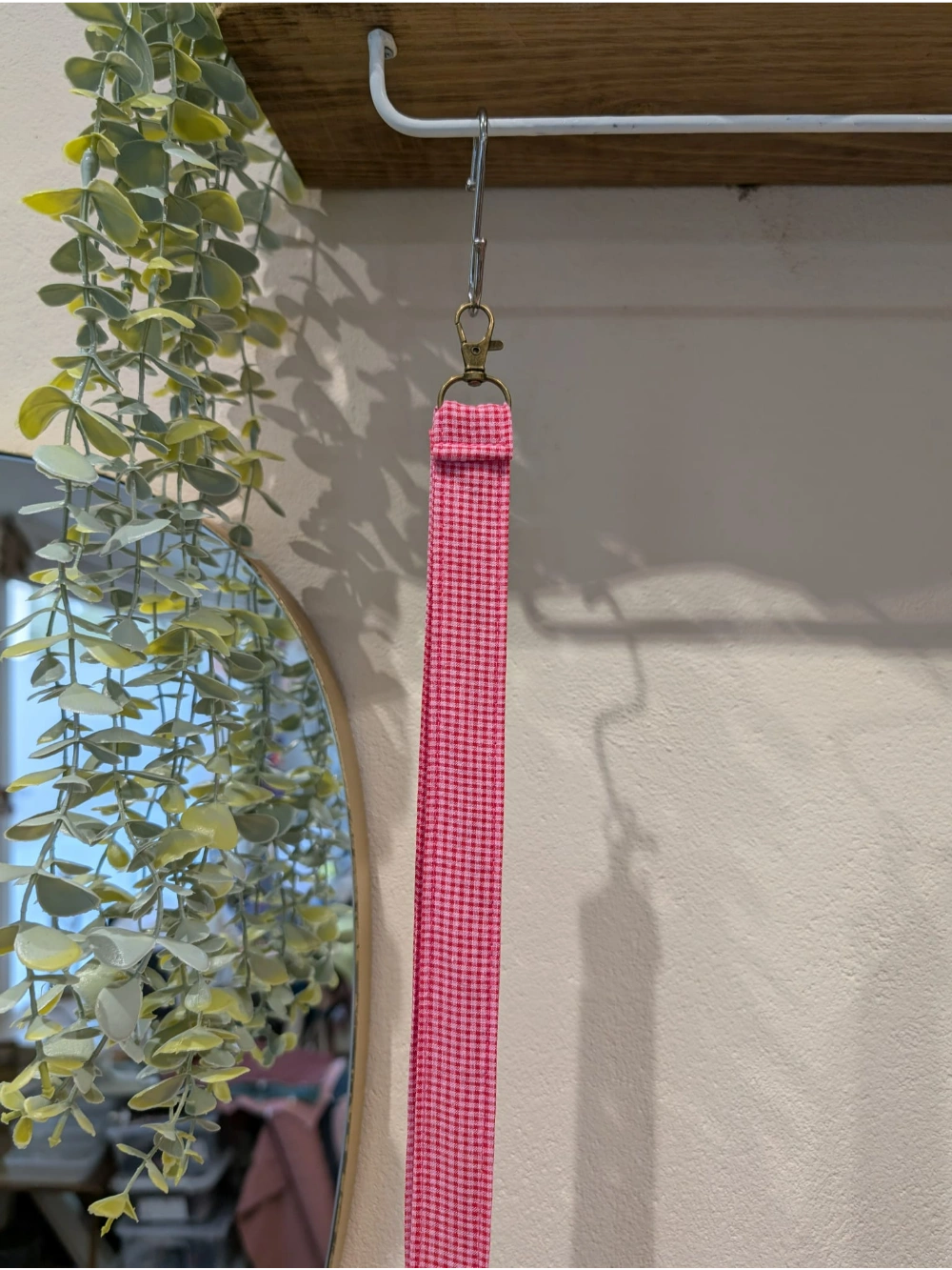 Giltzetako vichy fuksia gorria