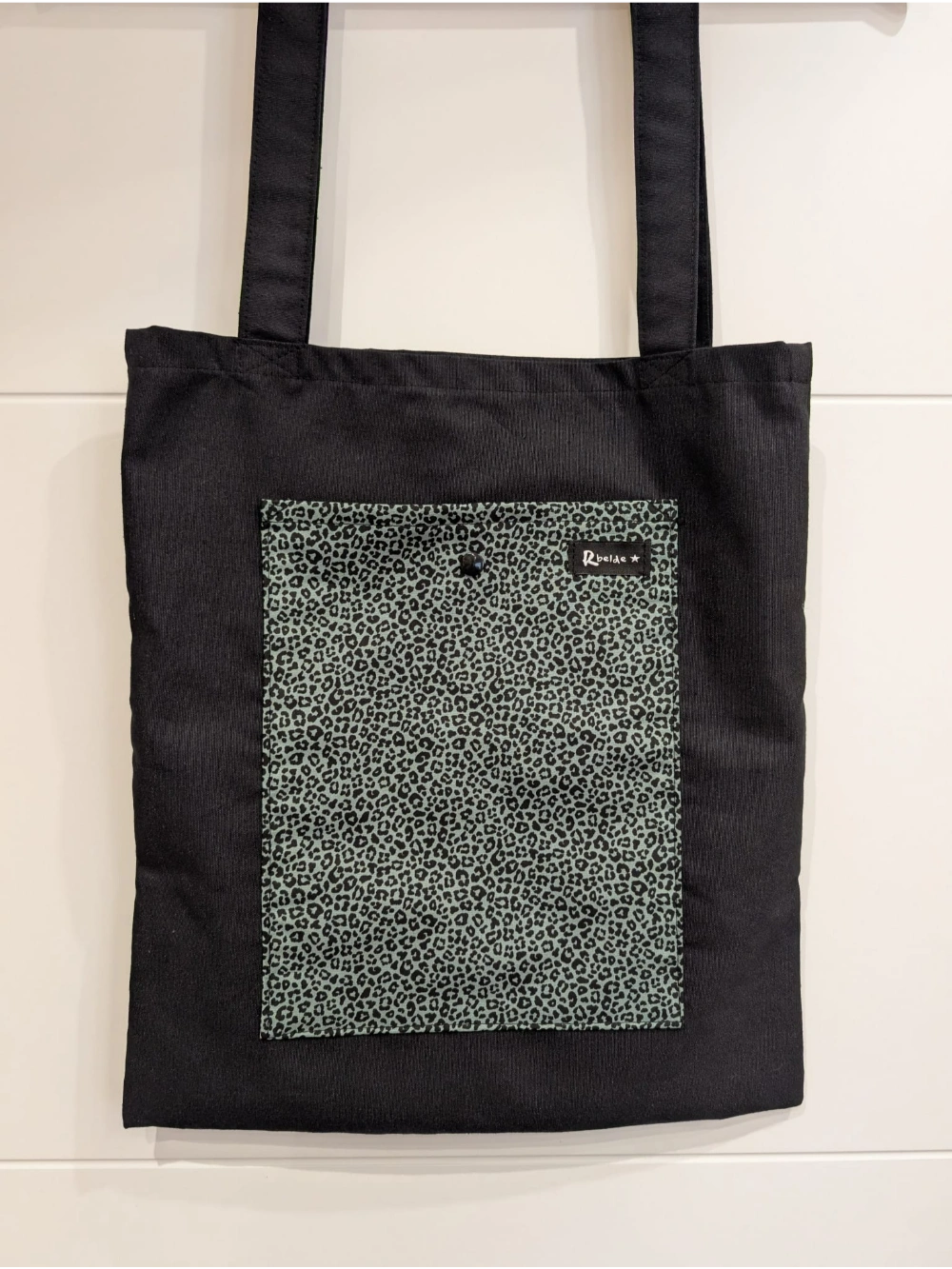 Tote leopardo menta