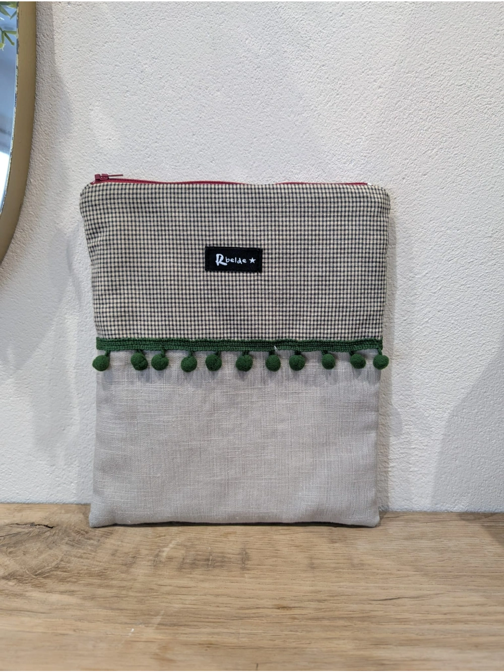 Liburu zorroa vichy beix beltza