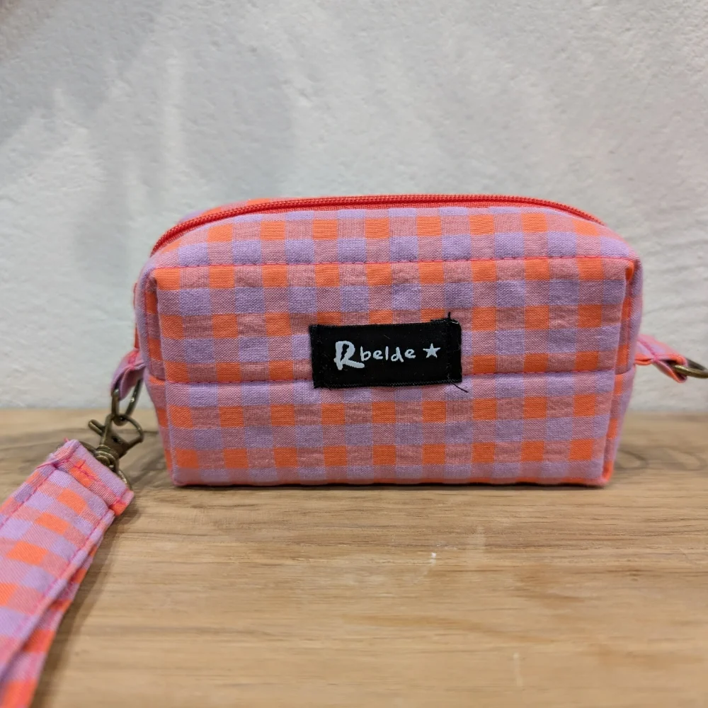 Kamara funda vichy lila naranja