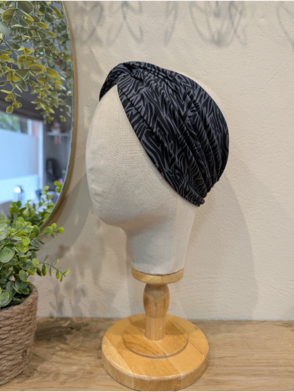 Turbante zebra grixa