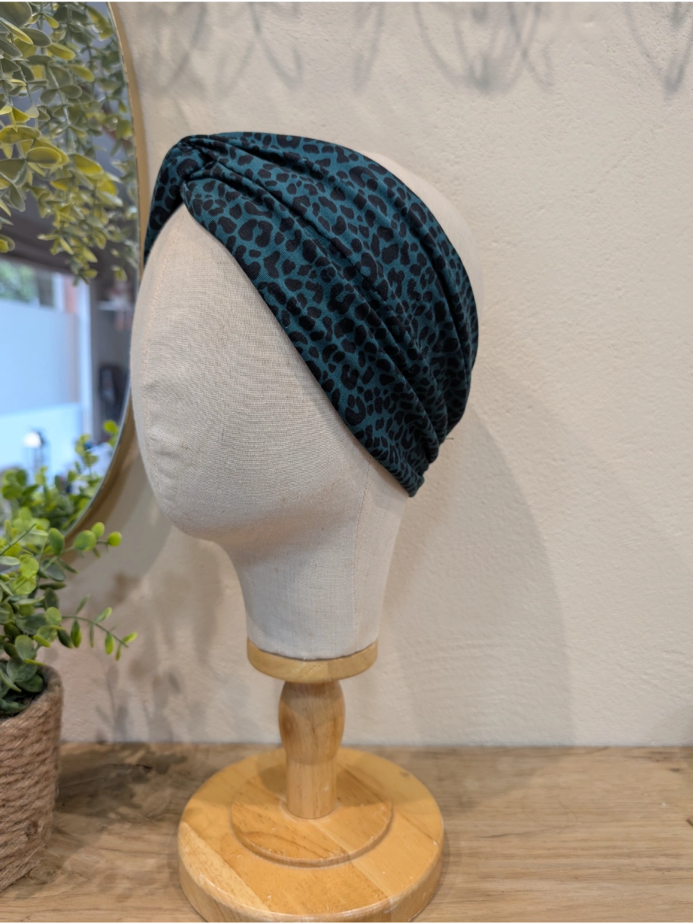 Turbante leopardo handia esmeralda argia